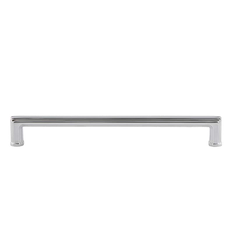 Grandeur CARR-BRASS-PULL-8 Carre 8" Center to Center Solid Metal - Bright Chrome