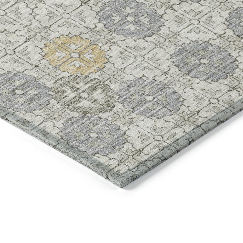 HomeRoots Geometric Transitional Rectangle Outdoor Rug