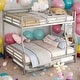 preview thumbnail 18 of 46, 2 In 1 Full XL Over Queen Metal Bunk Bed With Trundle,Save Space