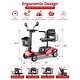 preview thumbnail 10 of 26, Folding Portable Mobility Scooter，Long-Range Battery Motorized Scooter for Seniors - N/A