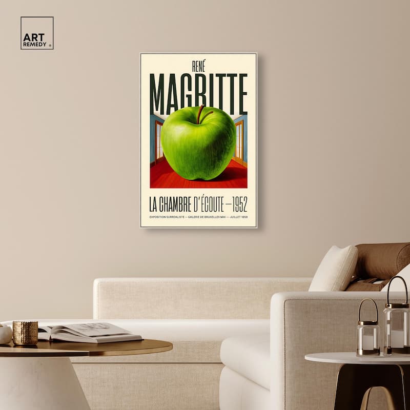Magritte's Apple Room Canvas by Art Remedy