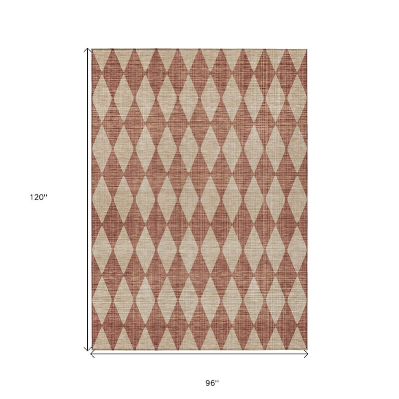 HomeRoots Geometric Transitional Rectangle Outdoor Rug