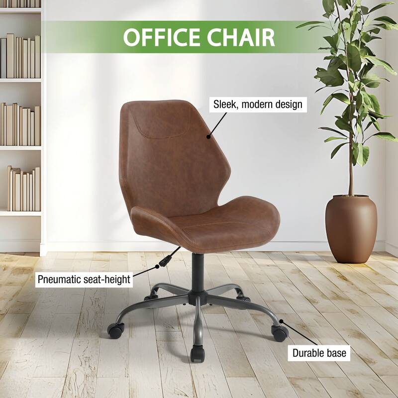 Topanga Office Chair - Saddle