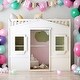 preview thumbnail 19 of 34, Modern Twin Size House Loft Bed With Ladder and Solid Construction,No Box Spring Required White