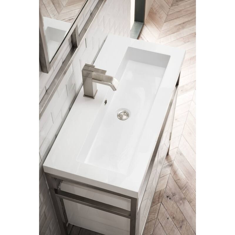 James Martin Vanities C105V31.5SCGWWG Boston 31-1/2" Rectangular