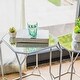 preview thumbnail 39 of 41, Glitzhome Set of 2 Glam Glass Modern Side Table Sofa Table