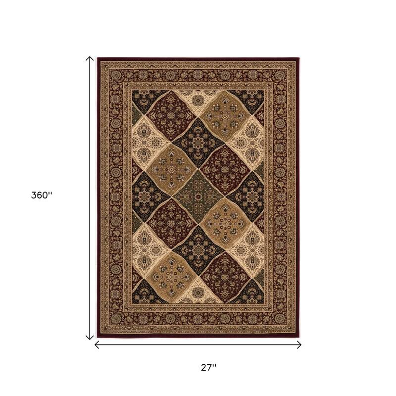 HomeRoots Piko Moroccan Traditional Runner Area Rug