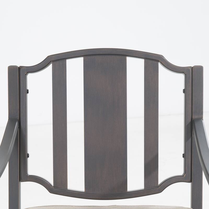2-Piece Metal Outdoor Dining Chair