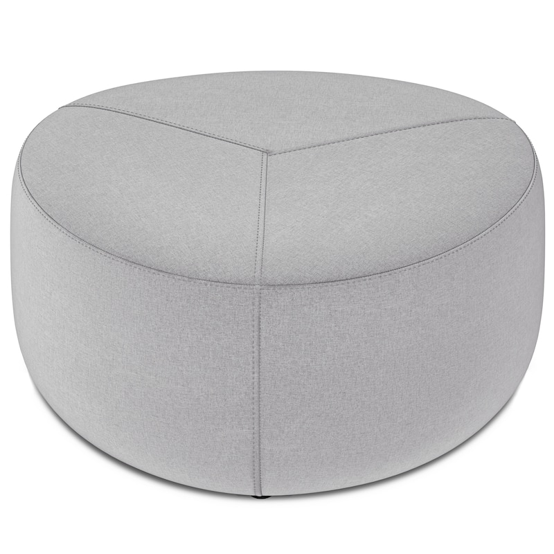 WYNDENHALL Brea 32 inch Wide Contemporary Irregular Ottoman Bench