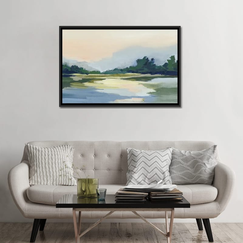 iCanvas "Forest Sunset View" by Lera Framed Canvas Print