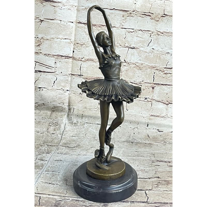 Art Deco Hot Cast Bronze Graceful Ballerina Ballet Statue Sculpture Milo Sale