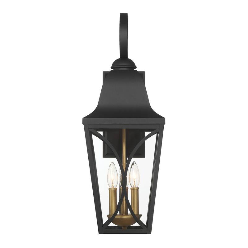 The Great Outdoors 73353 Cardigan 3 Light 24" Tall Outdoor Wall Sconce