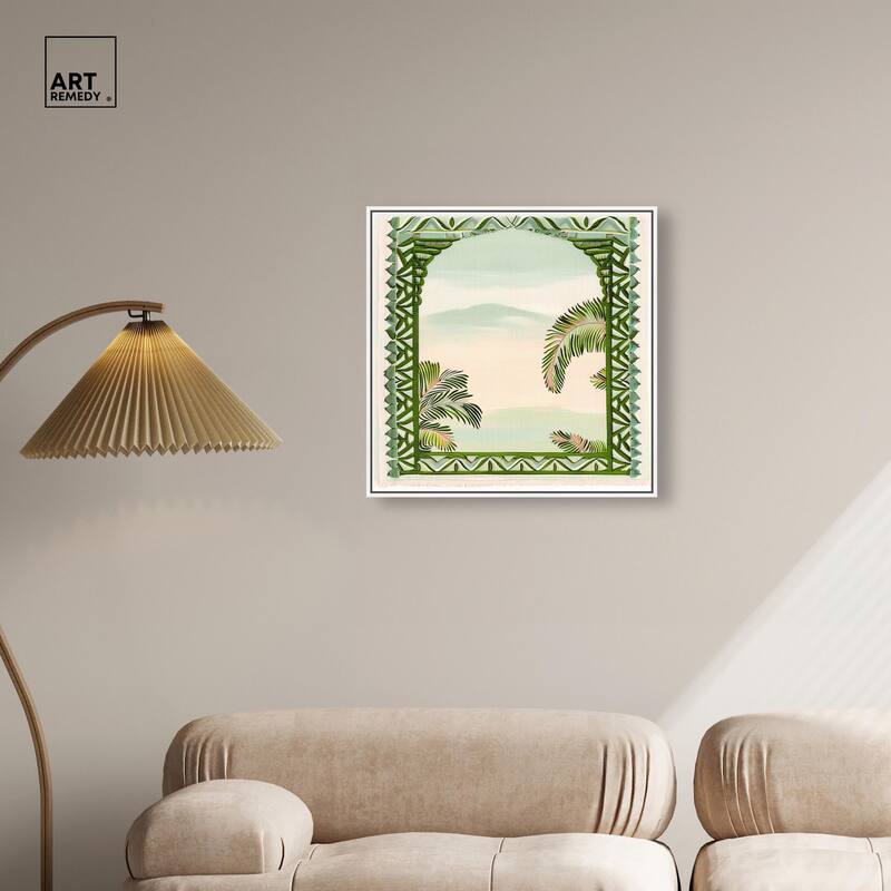 Palm View Vista Canvas by Art Remedy