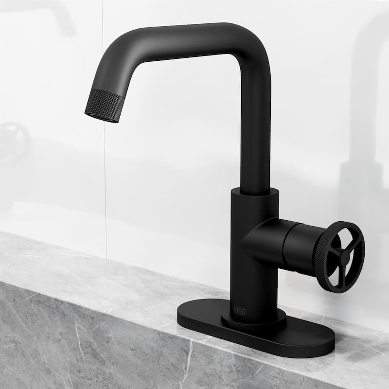 VIGO Cass 9" H Single Handle Single Hole Bathroom Faucet