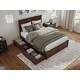 preview thumbnail 11 of 152, Nantucket Platform Bed with Footboard and Storage Drawers