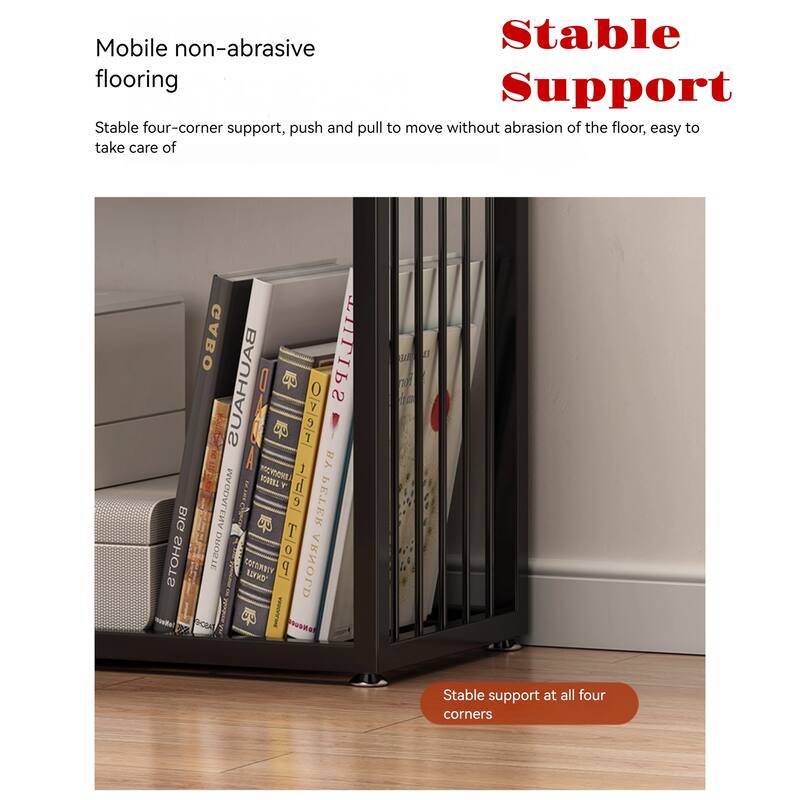 Metal Creative Corner Floor Shelf Special-shaped Display Shelf Wall Bookshelf