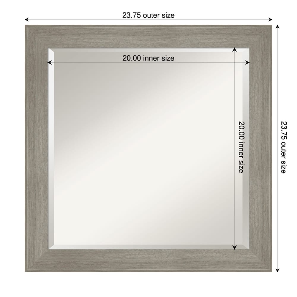 Grand Narrow Beveled Framed Bathroom Vanity Wall Mirror