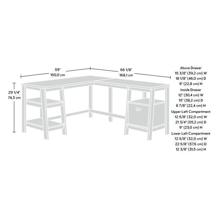 Trestle L-Desk