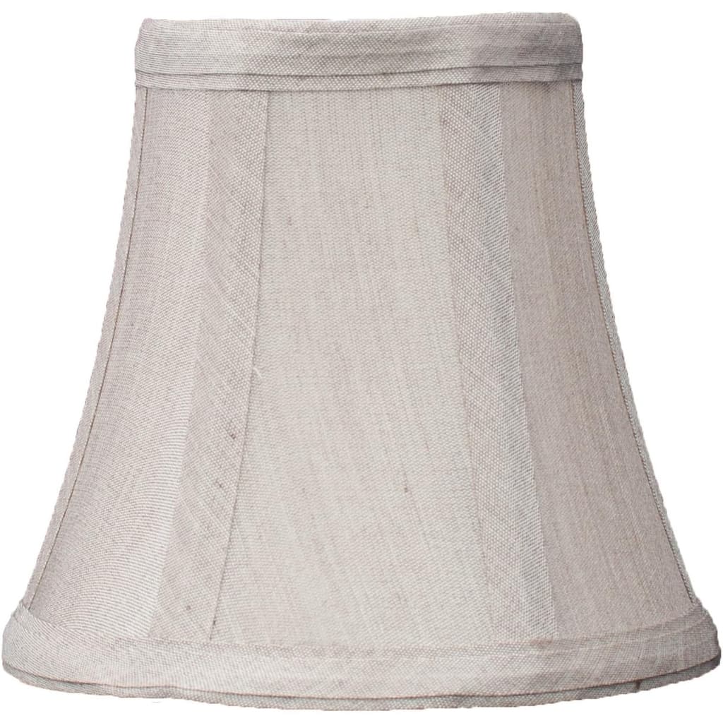 Double Trim Chandelier Mini Lamp Shade, 5-inch, Bell, Clip On, Champange