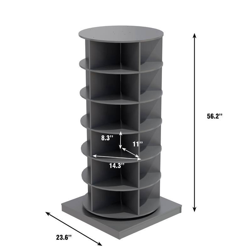 360 Rotating shoe cabinet 6 layers