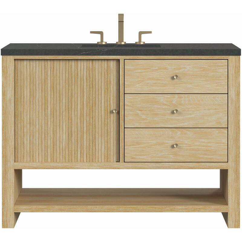 James Martin Vanities D404-V48-3CSP Marigot 48" Single Basin Wood - Sunwashed Oak - Oak Finish