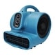 preview thumbnail 2 of 4, XPOWER 3 Speed Scented Air Mover, Carpet Dryer, Floor Fan, Blower with Timer and Power Outlets