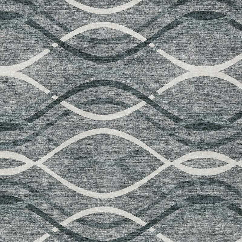 HomeRoots Abstract Transitional Rectangle Outdoor Rug