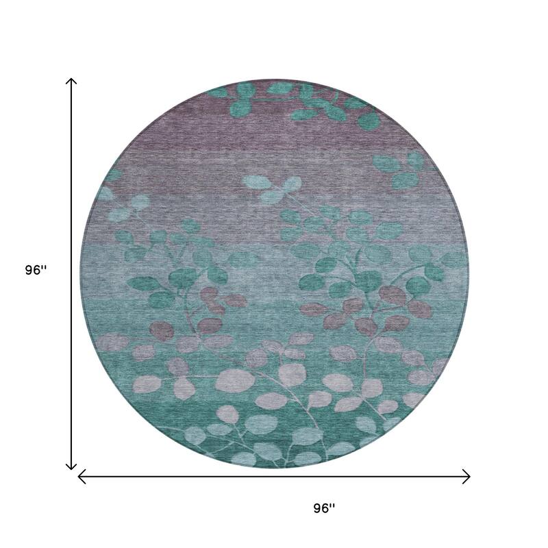 HomeRoots Floral Transitional Rectangle Outdoor Rug