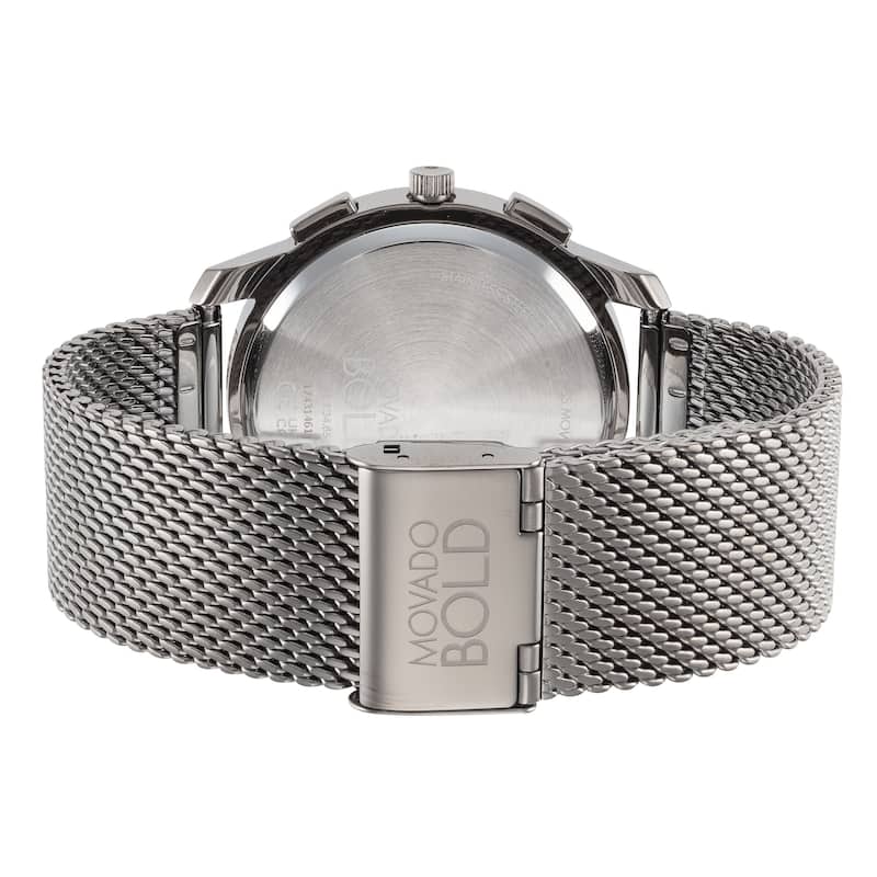 Movado Men's Bold 42mm Quartz Watch 3600721 - Silver - N/A