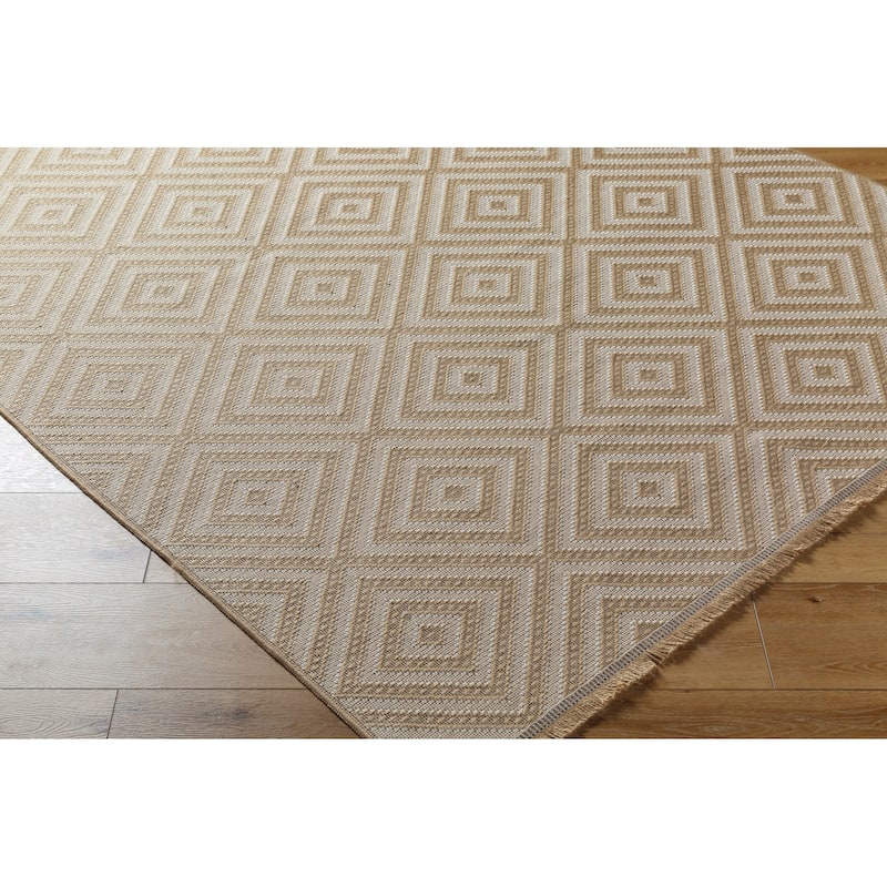 Livabliss Country Mystery Diamond Washable Area Rug