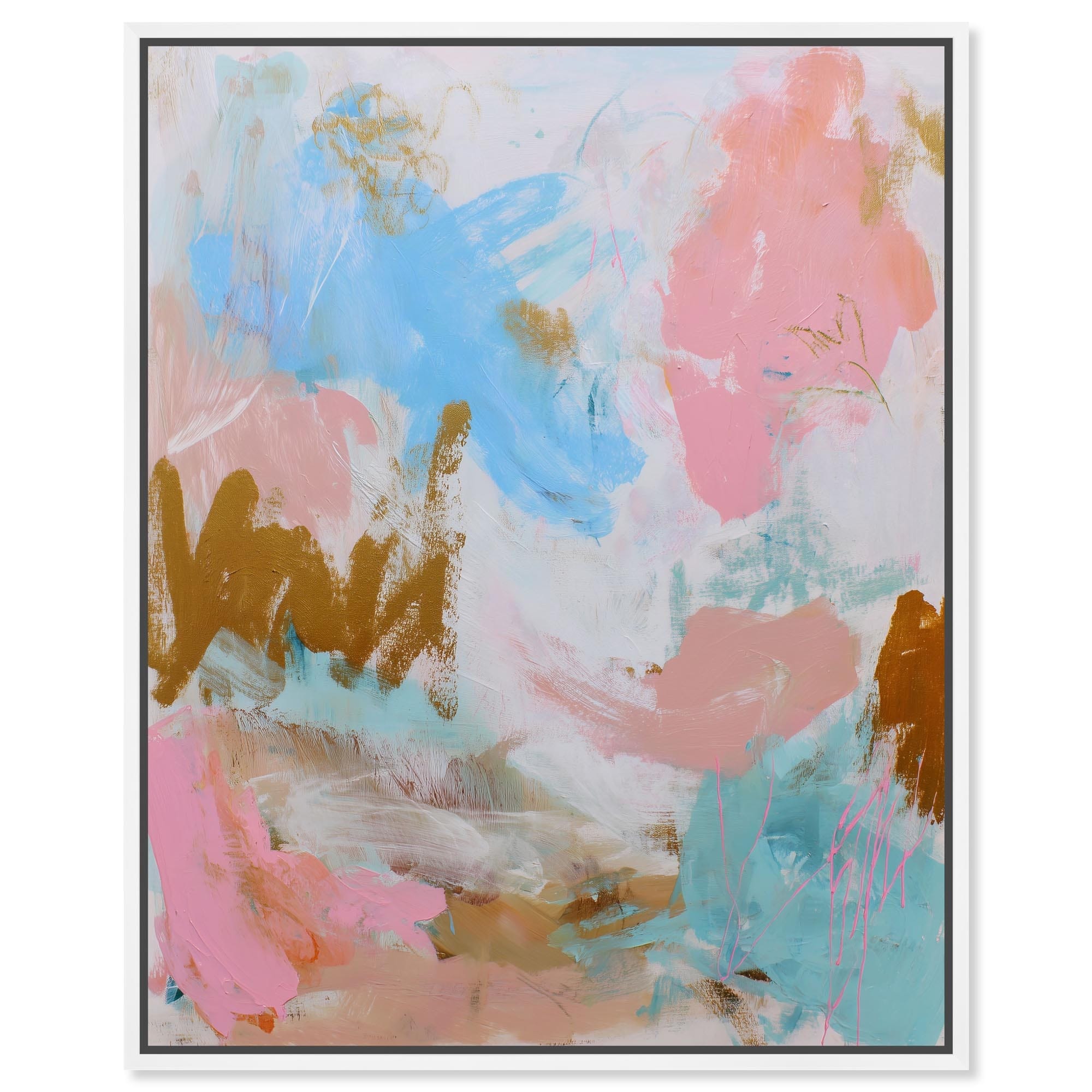 Cotton Candy Sky I Wall Decor Framed Canvas Print by Art Remedy