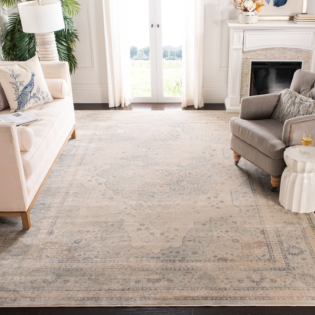 SAFAVIEH Vintage Ritienne Oriental Distressed Viscose Rug