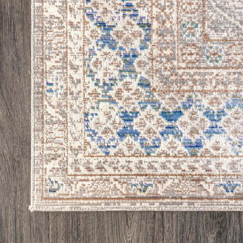 JONATHAN Y Xlendi English Country Argyle Area Rug