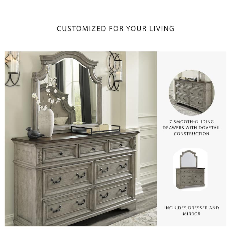 Signature Design by Ashley Lodenbay Gray/Brown Dresser and Mirror