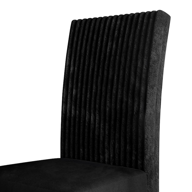 CraftPorch Corduroy Mid-Century Modern 4 Piece Dining Chair