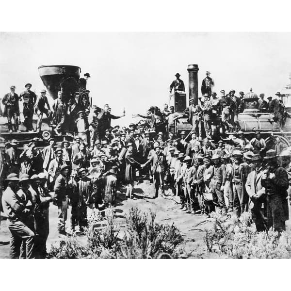 Promontory Point 1869. /Nthe Ceremony For The Driving Of The Golden