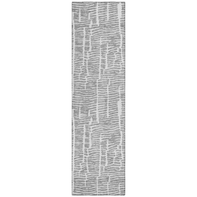 Machine Washable Indoor/ Outdoor Chantille Modern Abstract Rug