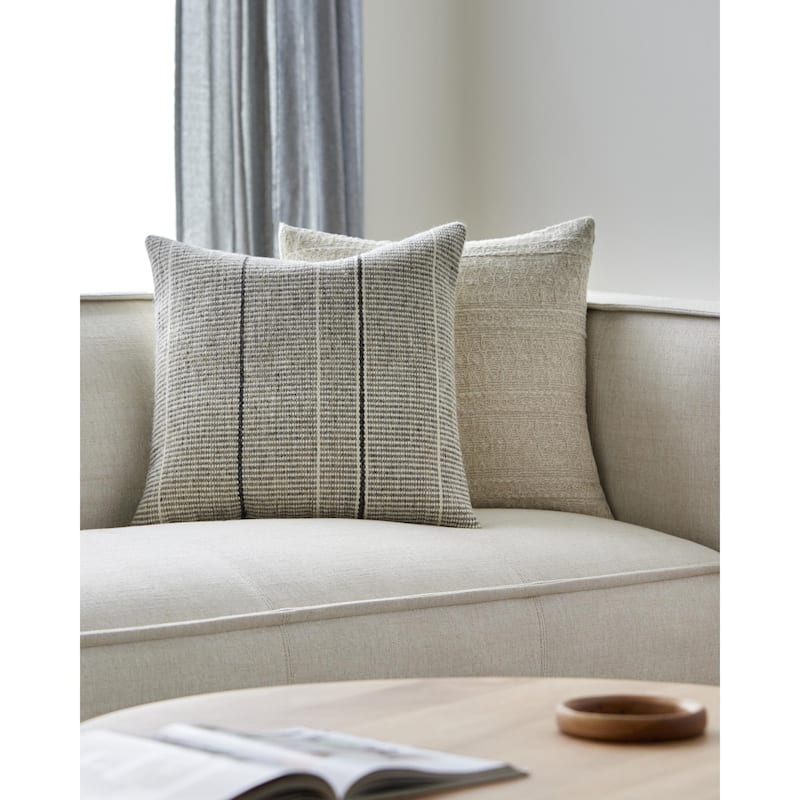 Tahiry Global Stripe Throw Pillow - 20"L x 20"W - Cover Only