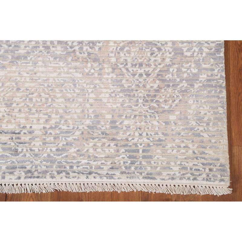 All-Over Abstract Modern Accent Rug Handmade Wool Carpet - 3'0"x 5'3"
