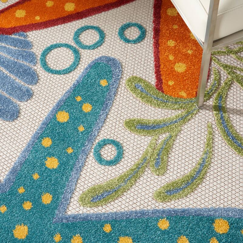Nourison Aloha Coastal Starfish Indoor/Outdoor Area Rug