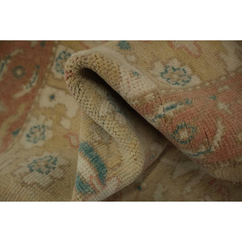 Hand Knotted Oriental 100% Wool Carpet Traditional All-Over Brown Ziegler Area Rug - 3' 1'' X 1' 11''