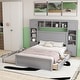 preview thumbnail 42 of 52, Modern Platform Bed with Integrated Cabinet and Drawers