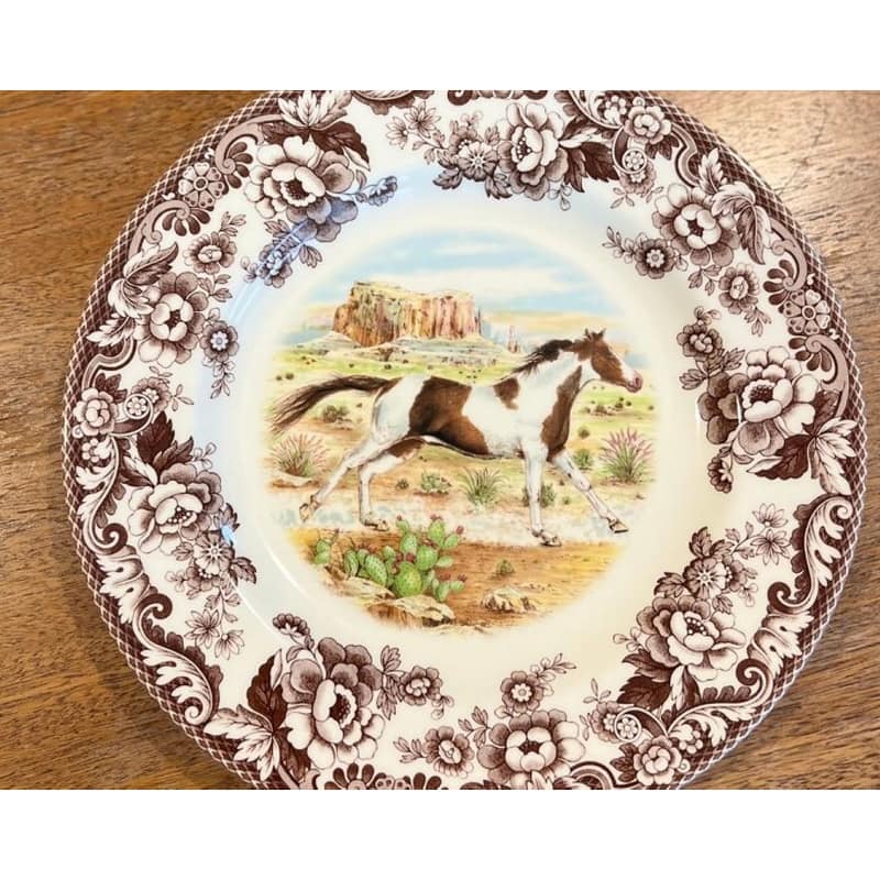 Spode Woodland Salad Plate, Horse 8 Inch - 8x8