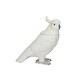 preview thumbnail 1 of 2, Ceramic Cockatoo Jar - 8.9"L x 4.4"W x 9.3"H - 8.9"L x 4.4"W x 9.3"H