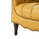 preview thumbnail 52 of 68, HULALA HOME Wemer Traditional Genuine Leather Armchair with Tufted Back