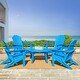 preview thumbnail 16 of 52, Elm Plus Outdoor Patio HDPE Round Coffee Table Side End Table