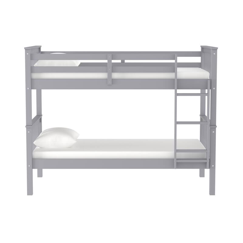 Walker Edison Como Solid Wood Mission Twin Convertible Bunk Bed