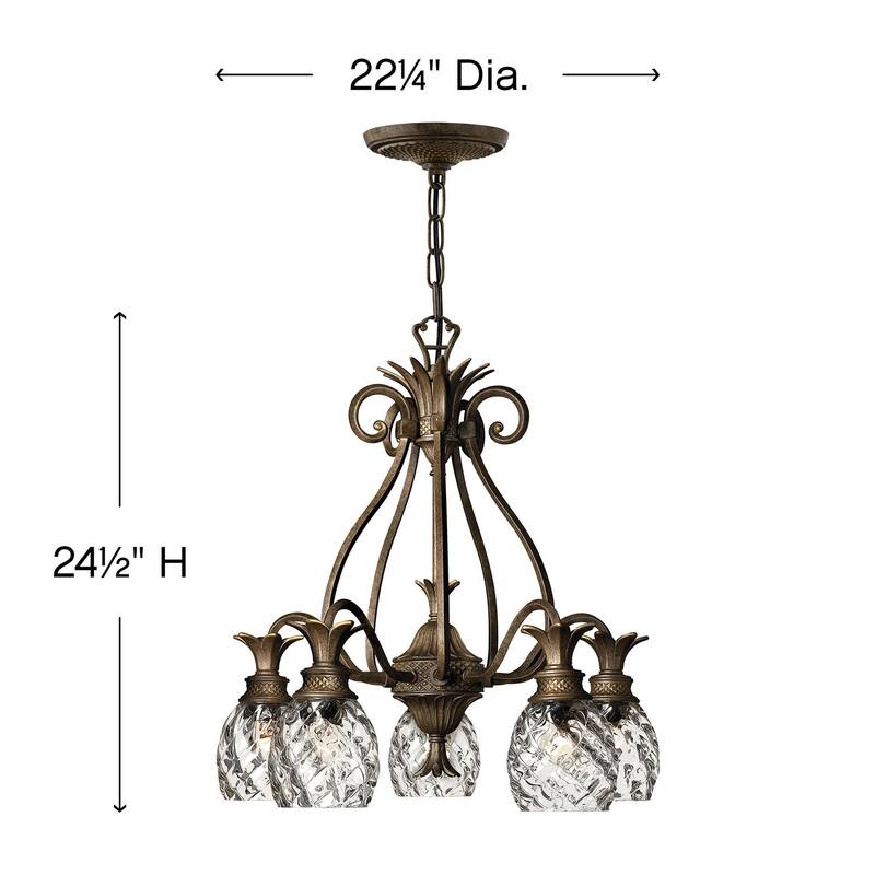 Hinkley Lighting Plantation 5 Light 1 Tier Chandelier