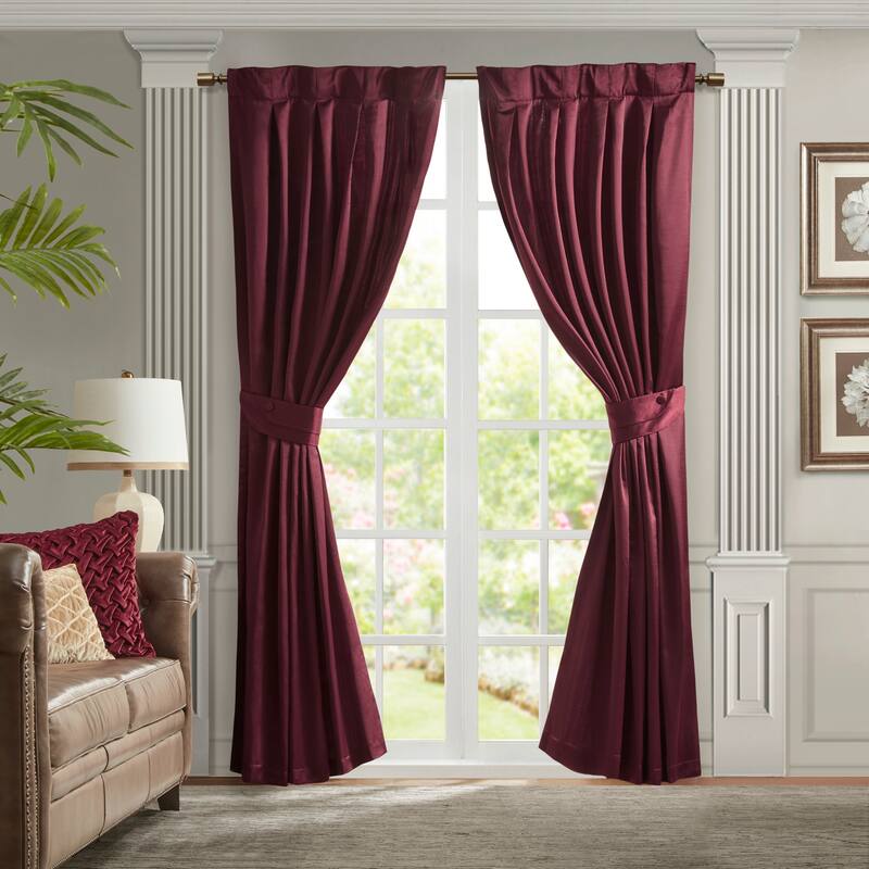 Croscill Avignon Pleat Curtain Panel with Tieback (Single)