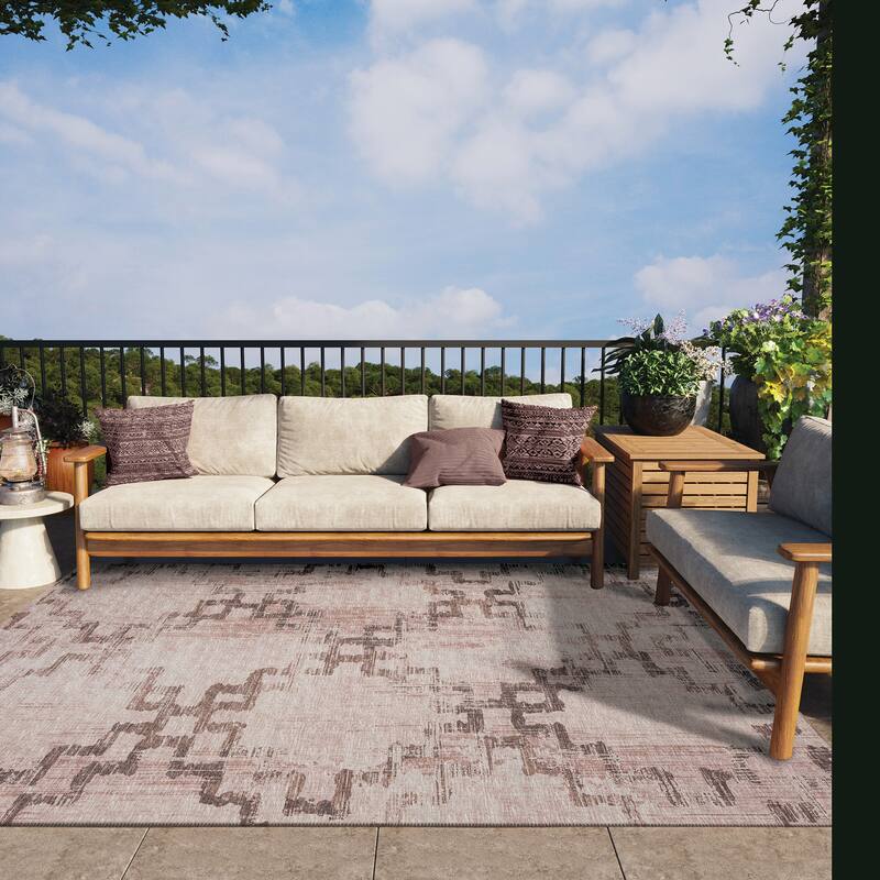 Indoor/ Outdoor Yuma Morroccan Washable Rug